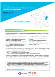 Analyse PO FEDER FSE en Franche-Comte