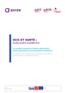 Jaquette du guide Avise Scic et Santé