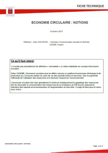 ADEME Economie circulaire Jacquette