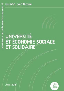 Jacquette du Guide Université et économie sociale et solidaire