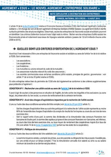 Note explicative du CNCRES sur l'agrément esus