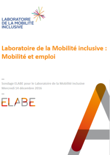 Enquête "mobilité et accès à l'emploi" par Elabe pour le Laboratoire de la Mobilité Inclusive
