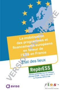 Etude mobilisation des financements européens, Avise et RTES 2018