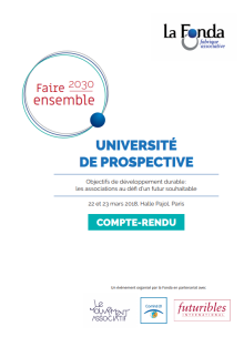 Compte rendu Université Faire ensemble 2030