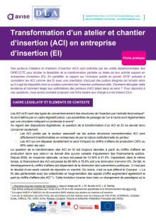 Transformer un ACI en EI - Avise-CRDLA IAE