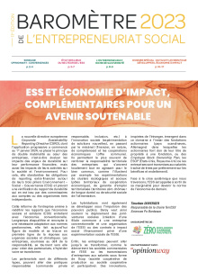 Baromètre de l'entrepreneuriat social couverture