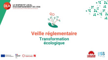Veille règlementaire du Centre de ressources DLA Transformation écologique