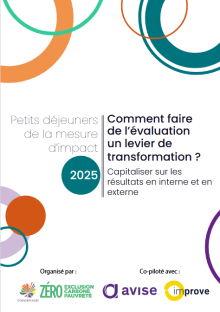Couverture du livrable des Petits déjeuners de la mesure d'impact sur la capitalisation sur les résultats