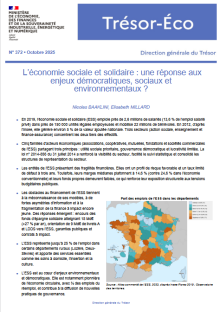 Trésor Eco : L'économie sociale et solidaire : une réponse aux enjeux démocratiques, sociaux et environnementaux ?