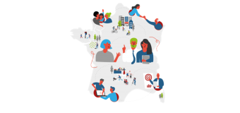 Map of France - Avise's support programme DLA