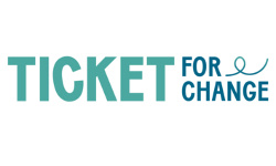 Ticket for change logo Ticket for change logo