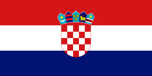 Drapeau de la Croatie