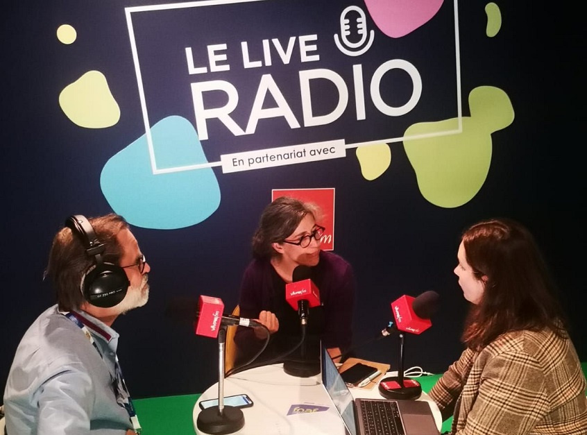 Cécile Leclair au micro de VivreFM