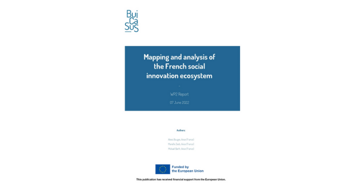 Mapping of French Social Innovation ecosystem from project BuiCaSus