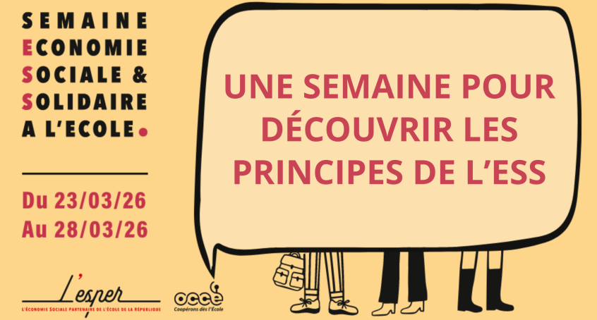 Semaine de l'ESS à l'Ecole 2026