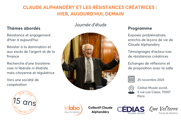 Journée d'étude Claude Alphandéry du Labo de l'ESS