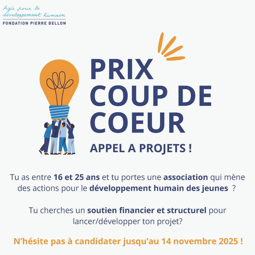 Appel à projets Prix coup de coeur pour les associations au service des jeunes