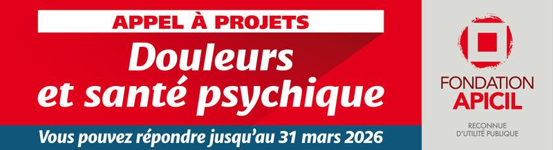 Appel à projets de la Fondation APICIL "Douleurs et santé psychique"