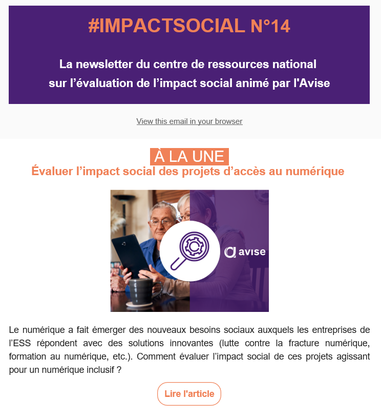 Newsletter Impactsocial