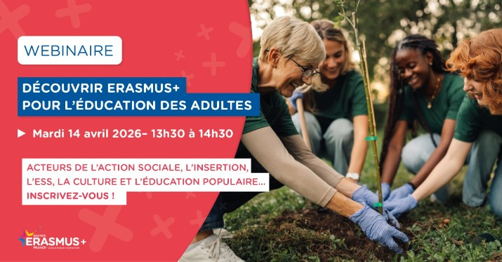 Invitation à participer au webinaire Erasmus+ 