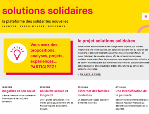 Plateforme Solutions solidaires