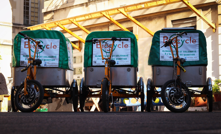 les tricycles, véhicules de livraison de Biocycle