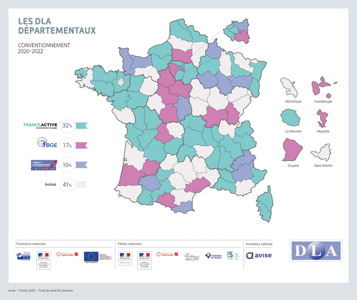 Les DLA départementaux - 2020-2022 Les DLA départementaux - 2020-2022