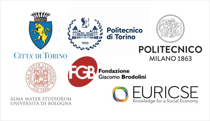 Logos des organisations composant le CNCIS italien