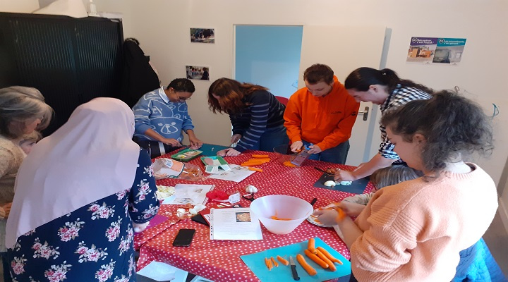 Atelier culturel mis en place par l'association Paq La Lune