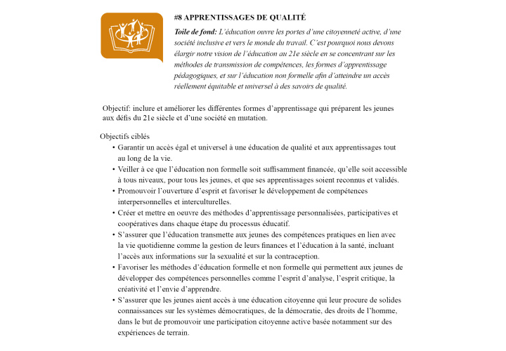 Apprentissages de qualité