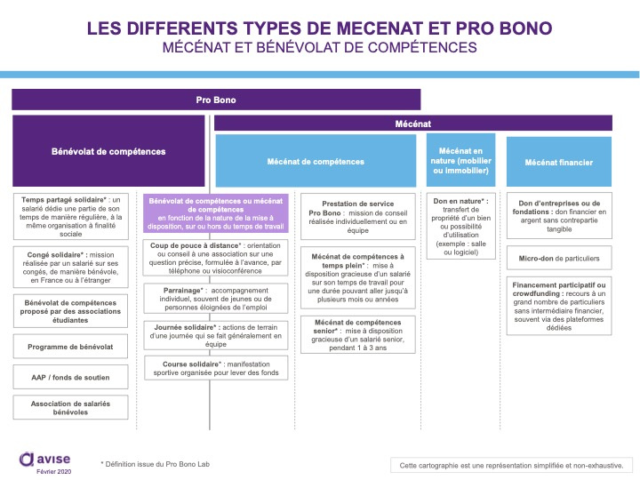 Les différents types de mécénat et Pro Bono